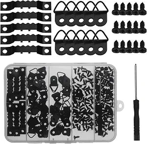 251 Pcs Picture Hanging Kit Black Heavy Duty Picture Hangers Hardware