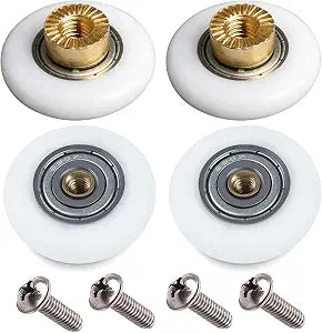 Shower Door Rollers, 4 Pack, Stainless Steel, for Sliding Shower Doors