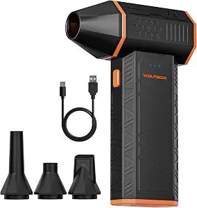 WOLFBOX MegaFlow 50 Compressed Air Duster, 110,000 RPM, 3-Gear Adjustable