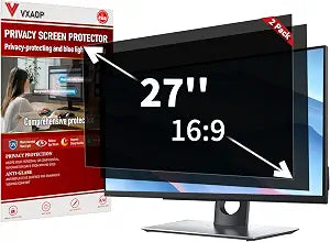 [2-Pack] 27 Inch Computer Privacy Screen Filter (16:9 Aspect Ratio)