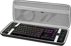 Geekria Full Size Keyboard Case, Hard Shell Travel Carrying Bag for 108 Key Computer Mechanical Keyboard Compatible with Razer BlackWidow V3 Mechanical Gaming, Ornata Chroma Gaming