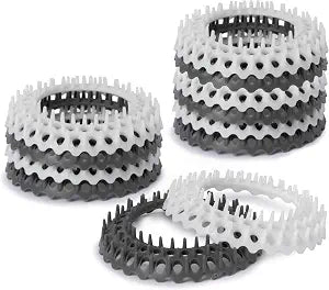 Evriholder Vanity Sink Drain Saver, Catches Hair, Prevents Clogs, 12 Pack