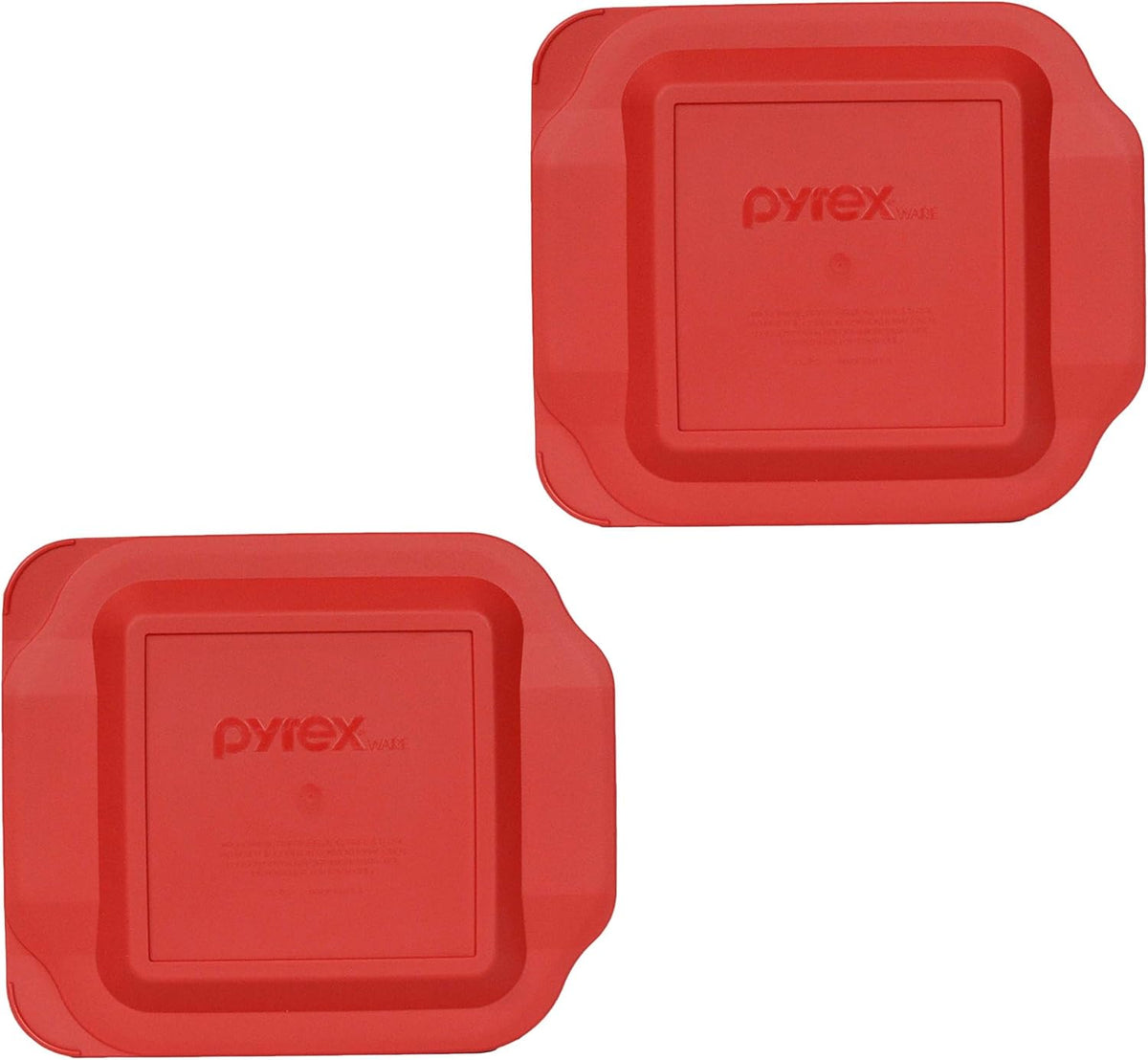 Pyrex 222-PC (2Qt) Red Food Storage Replacement Lid (2-Pack) - Made in USA
