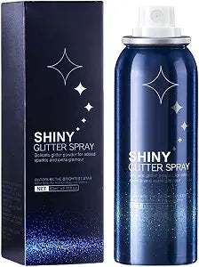 Body Glitter Spray, Perfect Glitter Spray for Body and Hair&Clothes Music Festival Stage Makeup and Festival Rave (2.11 Fl Oz)