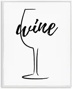 Minimal Wine Glass Still Life, 16 x 20 Inch Framed Gicle Print