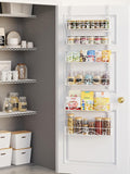6-Tier Over Door Pantry Rack, Heavy Duty Storage Shelf for Laundry