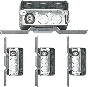 Yaocom 4 x 2 Inch Metal Electrical Outlet Box, 1-7/8inch Deep