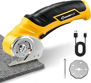 SakerPlus Electric Scissors, Cordless Cutter for Cardboard, Fabric & Boxes