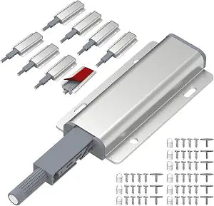 9 Pcs Magnetic Push Latch Catch for Cabinet Door, Push to Open Door Latch, Heavy Duty Cabinet Magnetic Catch for Cabinet Drawer Door Press Out Closure Cabinet Hardware