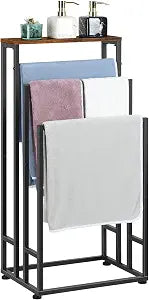 Standing Towel Rack 3 Tier Small Towel Blanket Ladder Holder Stand