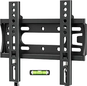 IWORBOARD 24 32 40 42 inch Fixed TV Monitor Wall Mount for 14-42 inch LED LCD Screen,Low Profile Small RV TV Mount, Easy Slim Flat Wall Bracket, Max VESA 200x200mm, 66lbs, Single Stud