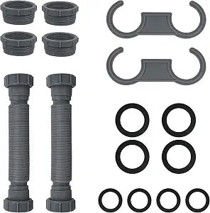 Flexible Sink Drain Pipe P Type Water Storage Bend, With 1-1/4" Adapter