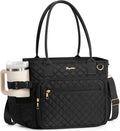 Bagstellar Lunch Box for Women Insulated Lunch Bag Quilted Soft Cooler Tote