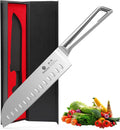 imarku Santoku Knife 7 Inch, Japanese Sharp High Carbon Stainless Steel