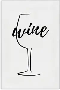 Minimal Wine Glass Still Life, 20 x 30 Inch Canvas Wall Art