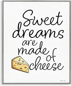 Cheesy Wordplay Typography, 16 x 20 Inch Framed Gicle Print