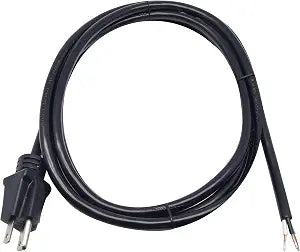 Clear Power 10 ft 3-Wire Heavy Duty Power Cord, Replacement Cord 14/3 SJT for for Power Tools and appliances, Black, 3 Prong Grounded Plug, DCIC-0007-DC