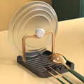 Spoon Rest with Lid Holder for Stove Top, 304 Stainless Spoon & Lid Rest