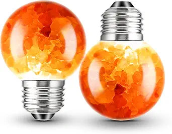Himalayan Salt Lamp LED Light Bulbs, 3W Warm Amber Light Bulb 2200k, 2pack