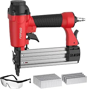 POPULO 2-in-1 Pneumatic Brad Nailer & Crown Stapler Air Compressor Required