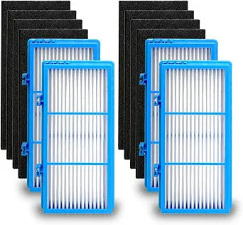 Filter Replacement for Holmes Aer1 Series, Replacement Parts # HAPF300AH-U4R, HAP242-NUC (4 Filter Replacement + 8 Booster Pre Filter)