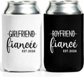 Newly Engaged Couples Can Coolers Set of 2 - Engagement Party Gifts, Fiancee and Fiance Gift for Him and Her, Engaged Gifts for Couple