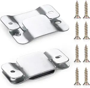 SONGTIY 4PCS Sectional Couch Connectors Furniture Connector, Premium Metal Sofa Interlocking Sofa Connector Bracket with Screws, Suitable for Loveseat