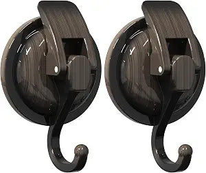 Red Bronze Heavy Duty Vacuum Suction Cup Hooks, 2 Pack