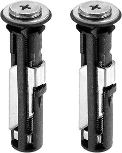 uxcell 2Pcs Universal Toilet Seat Bolts Kit, Stainless Steel Heavy Duty Toilet Seat Hinge Screws for Toilet Cover Maintenance