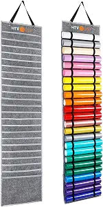 HTVRONT Vinyl Roll Holder With 47 Compartments, Grey Double-sided Organizer