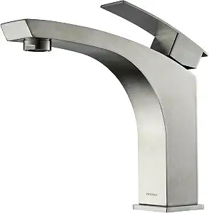 Single Hole Bathroom Sink Faucet Stainless Steel Bath Faucet for Basin Vanity Sink, Brushed Nickel