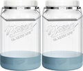 2 Pack 1 Gallon Glass Jar with Airtight Lid for Food Storage