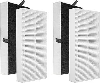 4 Pack Filter Replacement for HRF201B Compatible with Honeywell HHT270, HHT270W, HHT290 Series and Compatible with Febreze FRF102B Purifiers