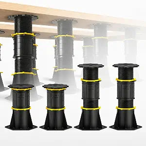 4 Pcs Adjustable Bed Support Legs 8.5-13 Inch Bed Frame Support Legs,4400LBS Heavy Duty No Drill Bed Frame Center Support, Anti-Wobble Bed Slats Support for Wooden Slats/Bed Base (8.5-13 inch (4pcs))