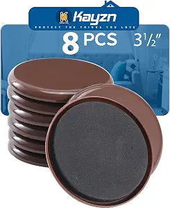 Furniture Sliders for Carpet,8 Pack 3 1/2" Furniture Moving Pads
