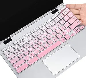 Lenovo Chromebook Keyboard Cover Skin - Flex 3, IdeaPad 3, Spin X360, Flex 5, C330/C340 100e/300e/500e, Ombre Pink