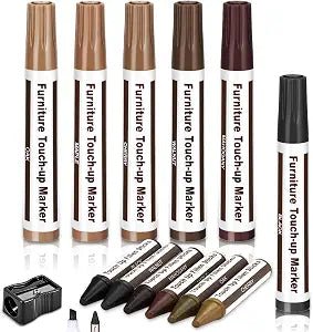 Thboxes Wood Furniture Repair Kit, 13 Pcs Markers and Wax Sticks