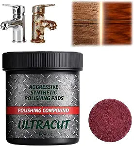 Ultracut Polishing Compound, 2026 New Ultracut All-in-One Surface Restoration Polish, Wood Furniture Restorer & Heavy-Duty Scratch Remover for Deep Scratches, Dull Haze on Sealed Wood, Metal & Stone