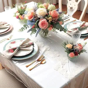 Better Home Window Clear Tablecloth Cover and Furniture Protector Heavy Duty Vinyl, 54 x 72 Inch