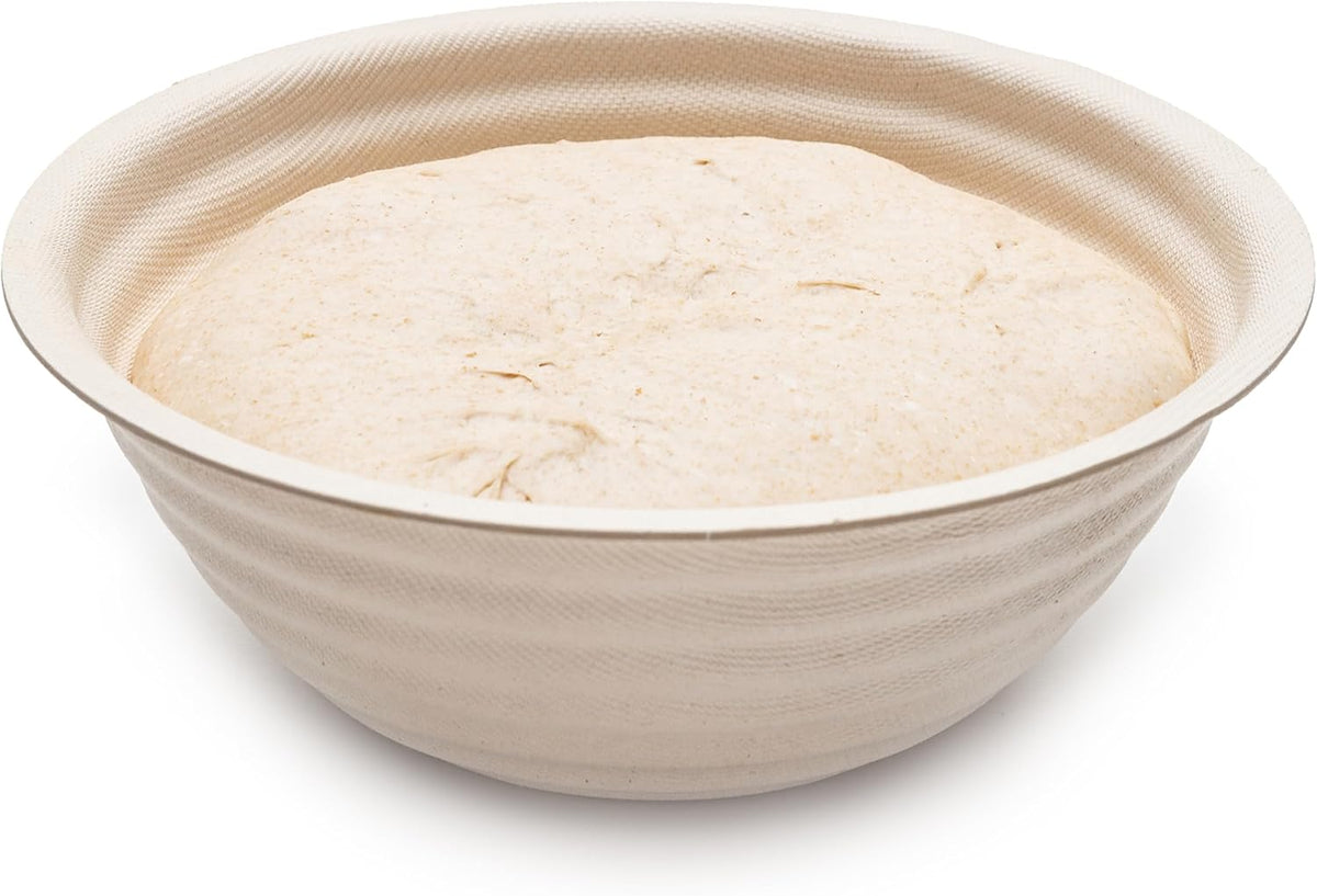Brod & Taylor Banneton Boule 8.5'' Proofing Basket for Sourdough & Artisan Bread Baking - Stackable, Made From Bamboo & Sugarcane Pulp (1-Pack)