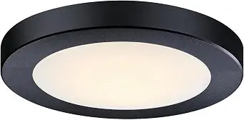 Westinghouse Lighting LED Indoor/Outdoor Flush Mount Fixture with Color Temperature Selection-Black
