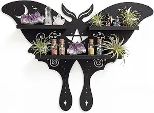 Crystal Display Shelf, Whimsical Decor, Cottagecore Decor, Trinket Shelf