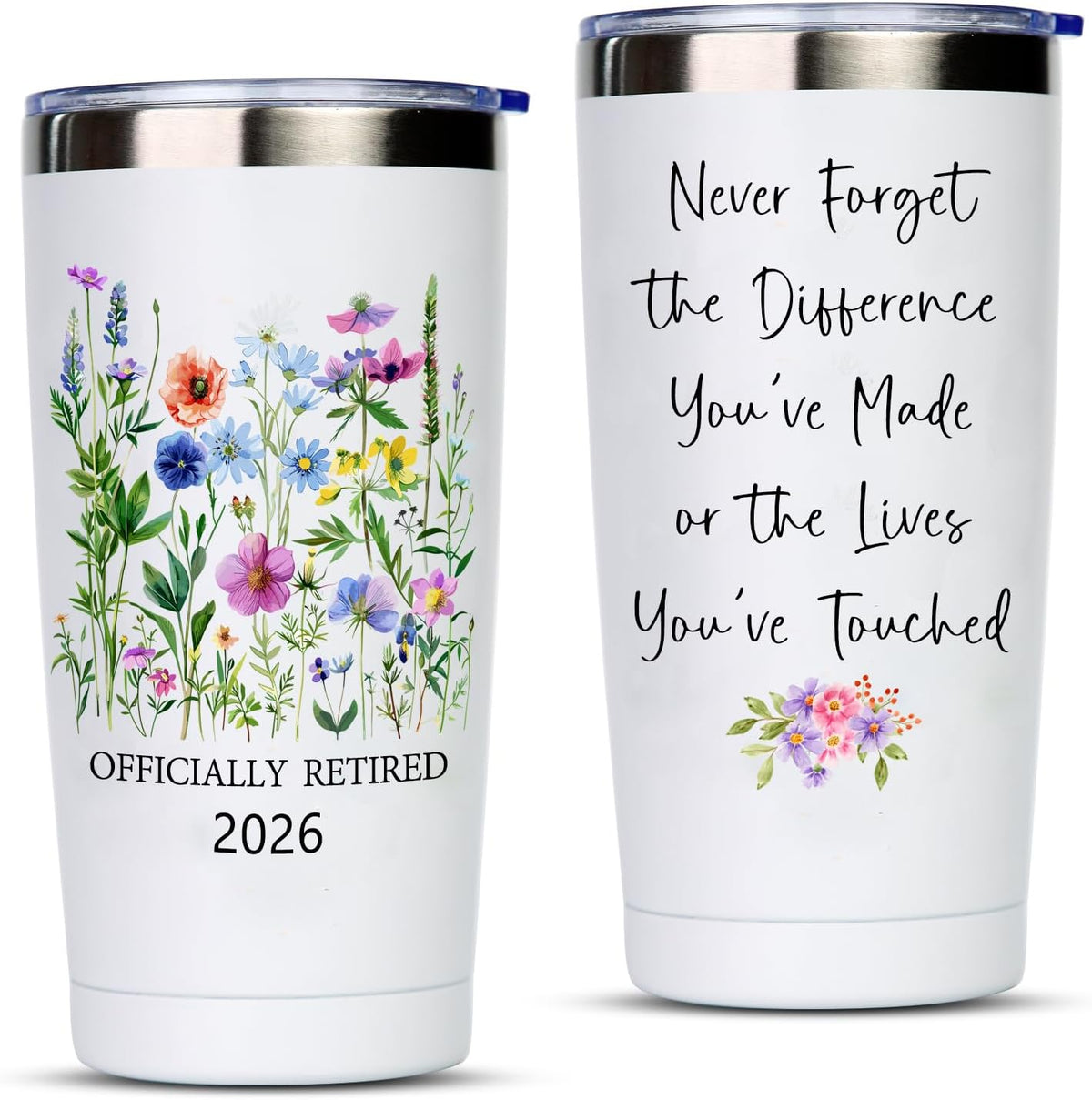 Retirement Gift for Woman 2026, Retirement gifts for women, Leaving, Goodbye, Going Away, Retired, Farewell Gifts For Coworkers Friends, 20oz Tumbler