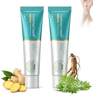 2PCS Herbal Vein Care Cream for Legs & Shoulders, Varicose Veins Treatment Cream, Botanical Massage Cream with Turmeric, Ginseng and Mugwort, Fast-Absorbing Moisturizing Formula for Daily Skin Care
