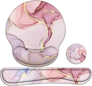 Lateefah Ergonomic Mouse Pad with Wrist Rest and Keyboard Wrist Rest