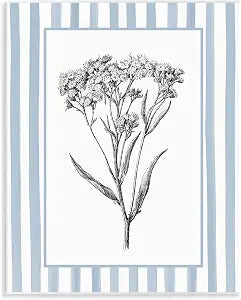 Vintage Herbs Botanical Border, 11 x 14 Inch Mounted Print on Wall Plaque