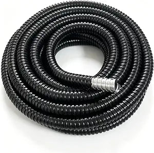 25ft3/4in Flexible Electrical Conduit, PVC-Coated Liquid-Tight, Galvanized Steel Flexible Metal ConduitSuitable for Household Wire Management and Outdoor Cable Layout