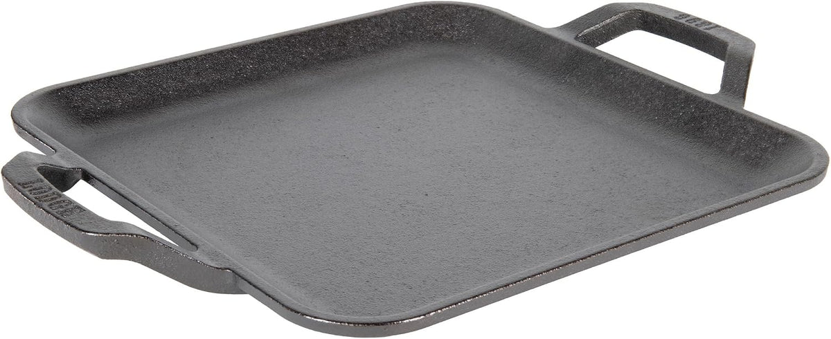 Lodge Chef Collection 11 Inch Pre-Seasoned Cast Iron Square Griddle