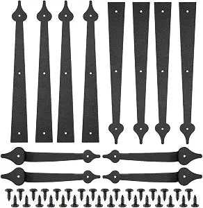 2 Pack Steel Garage Door Decorative Hinges Hardware Kit