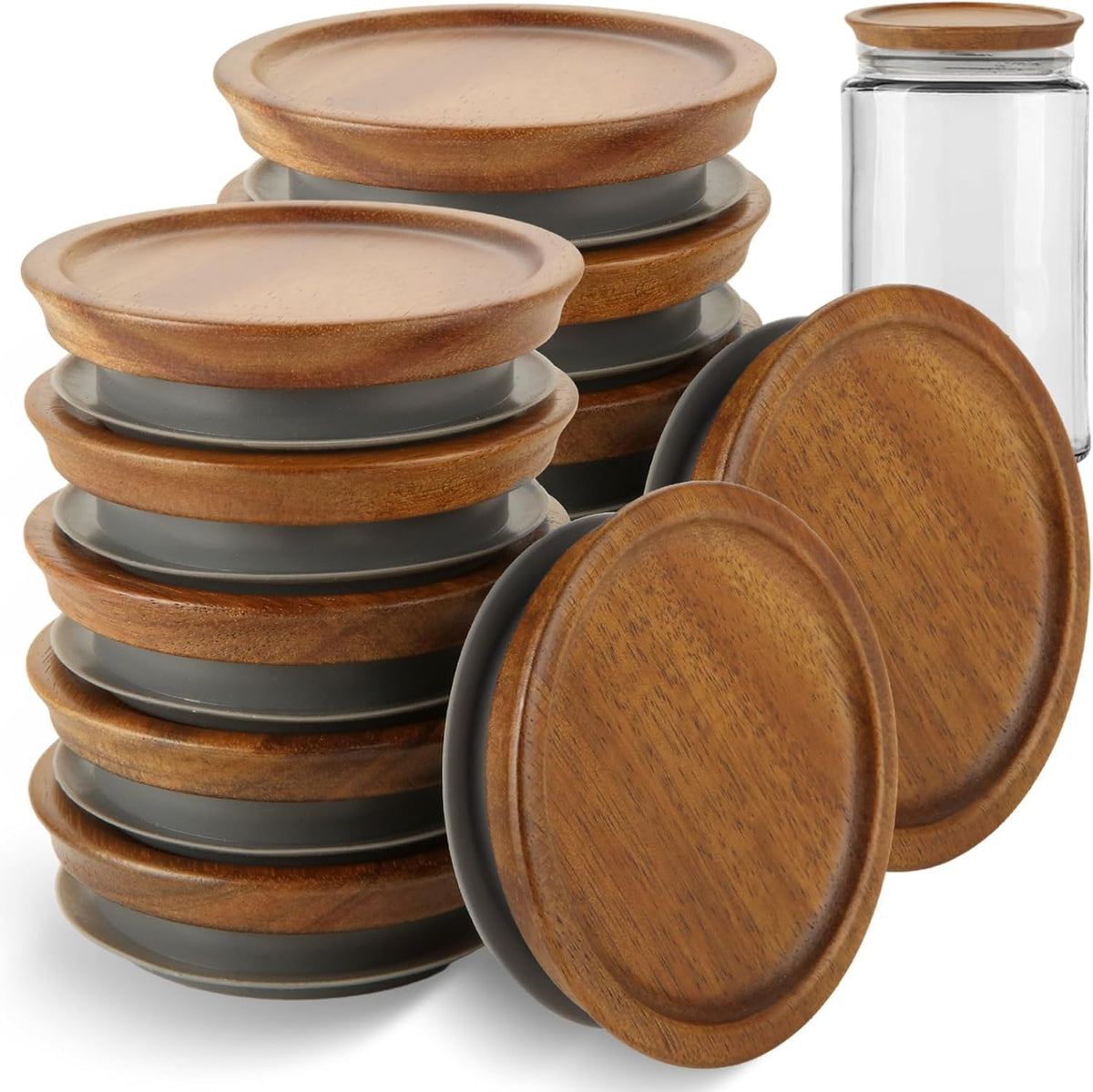 QTLCOHD 12 Pack Regular Mouth Mason Jar Lids